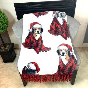 Oversized Ultrasoft Plush Throw ◈ Pug Beagle